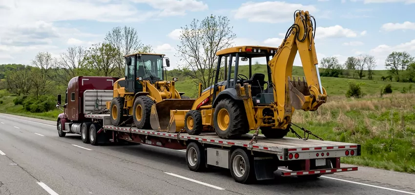 Loader and Backhoe Tractors Transport Utah